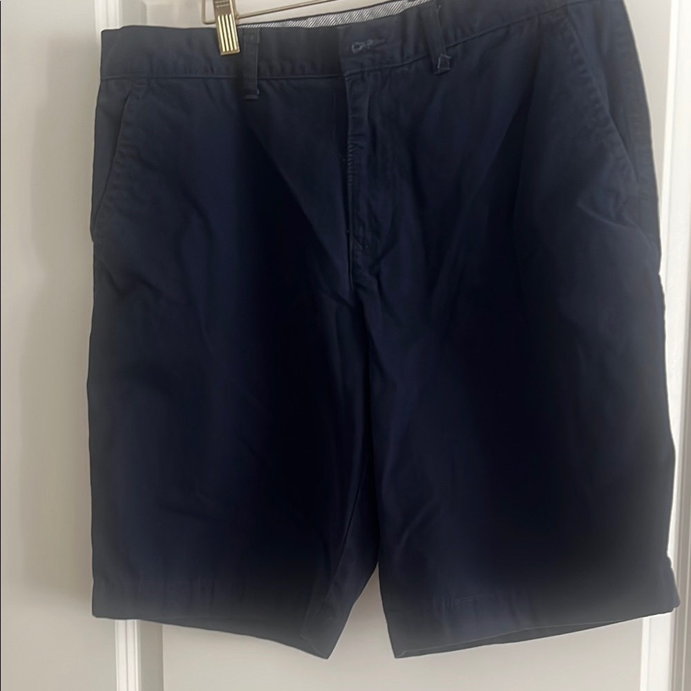 Tommy Hilfiger Dark Blue Flat Front Shorts